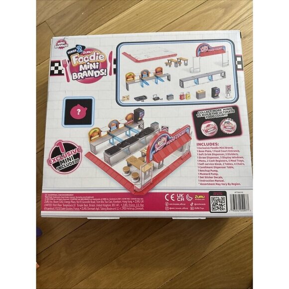 Foodie Mini Brands Series 2 Food Court Playset with 1 Exclusive by ZURU New - Picture 5 of 6